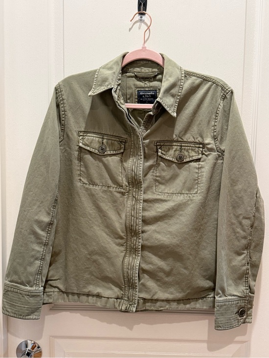 Abercrombie & Fitch Jackets & Blazers - Abercrombie & Fitch Olive Utility Military Field Jacket